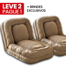 Sofá Cama Algodão Retrátil 5 em 1 + BRINDE: Almofadas Cushion