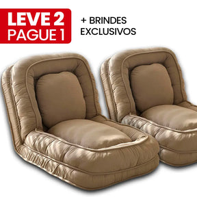 Sofá Cama Algodão Retrátil 5 em 1 + BRINDE: Almofadas Cushion